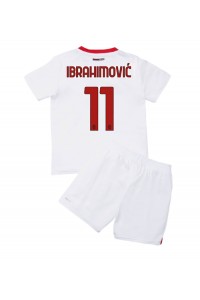 Fotbalové Dres AC Milan Zlatan Ibrahimovic #11 Dětské Venkovní Oblečení 2022-23 Krátký Rukáv (+ trenýrky)